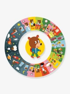 Puzzle Géant La Journée DJECO Bleu - Djeco -Jouets Pour Enfants puzzle geant la journee djeco 1