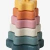 Pyramide D'étoiles à Empiler En Silicone Multicolor - Vertbaudet -Jouets Pour Enfants pyramide detoiles a empiler en silicone