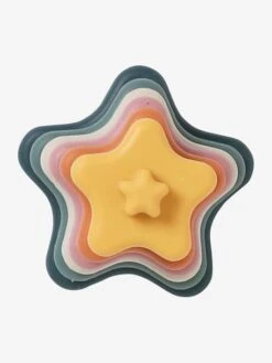 Pyramide D'étoiles à Empiler En Silicone Multicolor - Vertbaudet -Jouets Pour Enfants pyramide detoiles a empiler en silicone 5