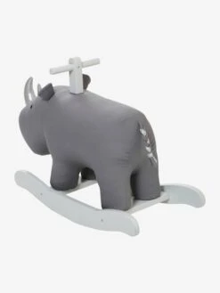 Rhinocéros à Bascule FSC® Gris - Vertbaudet -Jouets Pour Enfants rhinoceros a bascule fsc 4