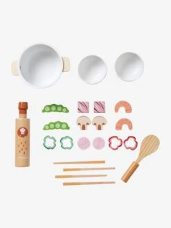 Set Wok De Légumes En Bois FSC® Beige - Vertbaudet -Jouets Pour Enfants set wok de legumes en bois fsc 2