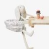 Siège De Table Pour Poupon En Tissu Et Bois FSC® Beige - Vertbaudet -Jouets Pour Enfants siege de table pour poupon en tissu et bois fsc