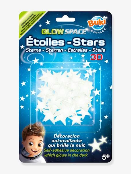 Stickers étoiles 3D BUKI Blanc - Buki 3 Stickers étoiles 3D BUKI Blanc - Buki