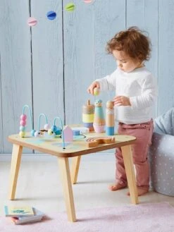 Table D'activités Petits Sioux En Bois FSC® Multicolore - Vertbaudet -Jouets Pour Enfants table dactivites petits sioux en bois fsc 2