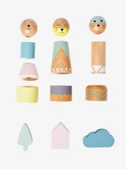 Table D'activités Petits Sioux En Bois FSC® Multicolore - Vertbaudet -Jouets Pour Enfants table dactivites petits sioux en bois fsc 3