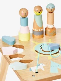 Table D'activités Petits Sioux En Bois FSC® Multicolore - Vertbaudet -Jouets Pour Enfants table dactivites petits sioux en bois fsc 4