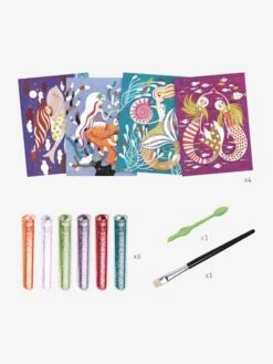 Tableaux à Pailleter - La Lumière Des Sirènes DJECO Multicolore - Djeco 8 Tableaux à Pailleter - La Lumière Des Sirènes DJECO Multicolore - Djeco -Jouets Pour Enfants tableaux a pailleter la lumiere des sirenes djeco 2