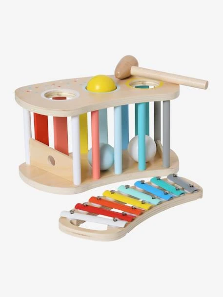 Tap Tap Xylophone 2 En 1 En Bois FSC® Multicolore - Vertbaudet 4 Tap Tap Xylophone 2 En 1 En Bois FSC® Multicolore - Vertbaudet – Image 2