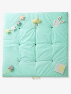 Tapis D'éveil Souple Funny Baby Vert D'eau Imprimé - Vertbaudet