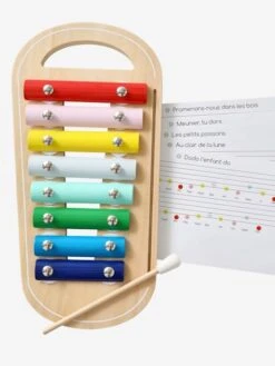 Xylophone Avec Partitions En Bois FSC® Multicolore - Vertbaudet -Jouets Pour Enfants xylophone avec partitions en bois fsc 2